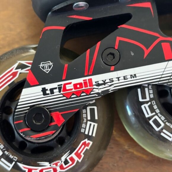 Tour FB-225 Nano Tech In Line Skates Youth Adjustable Size 1-4 Tri Coil System - Picture 8 of 14